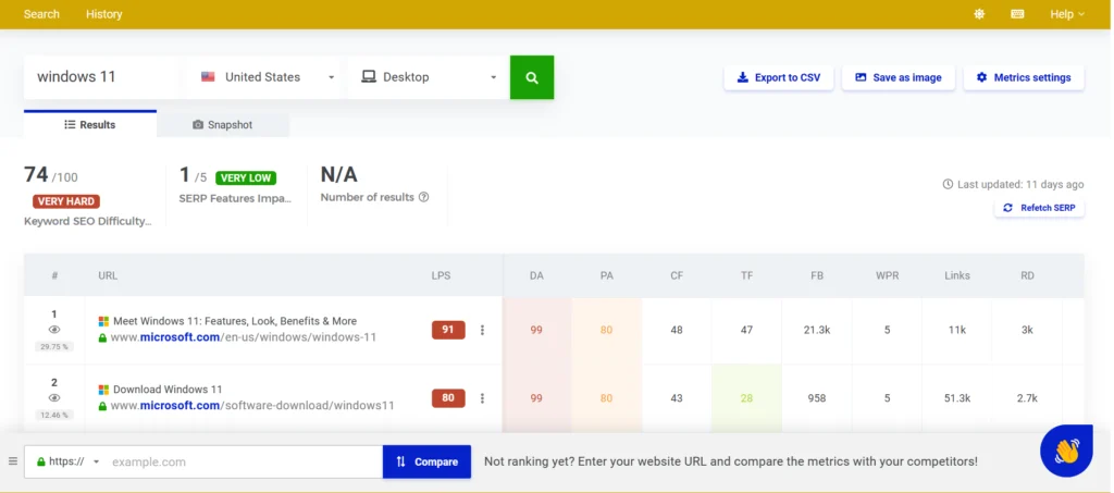 Mangools Review: SerpChecker