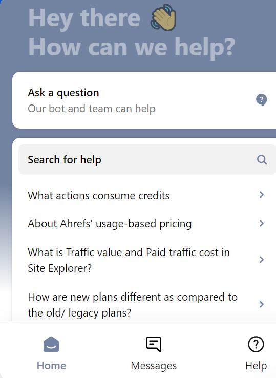 Mangools vs Ahrefs : Ahrefs Customer Support 