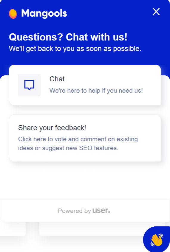 Mangools vs Ahrefs : Mangools Customer Support 