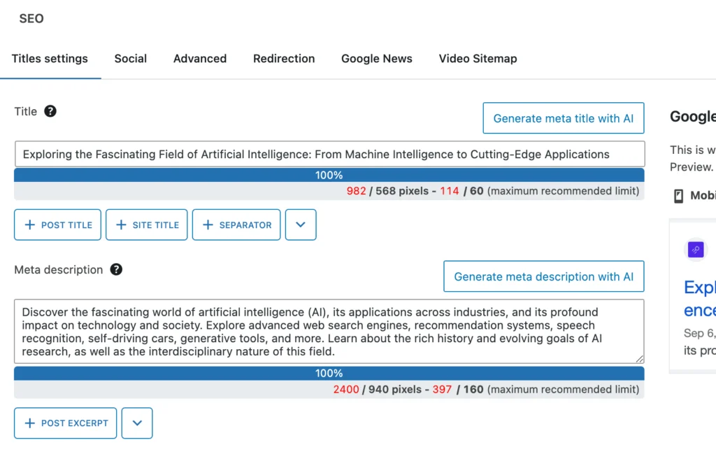 SEOpress review: AI-Powered